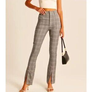 Abercrombie & Fitch Ultra High Rise Skinny Split Hem Pleated Pants